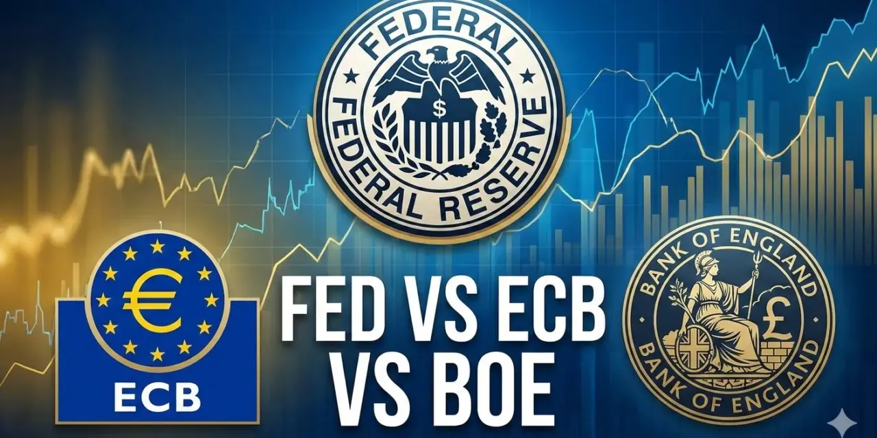 Fed vs ECB vs BoE: A Trader’s Guide to Rate Differentials and Why FX Trends Persist